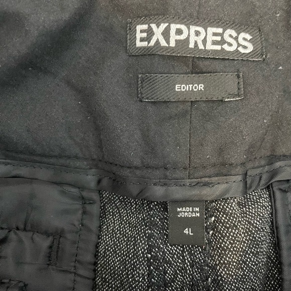 Express Black and Gray Editor Pants - Picture 2 of 4